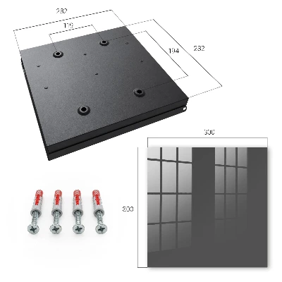 Dark grey Wall mounted key box