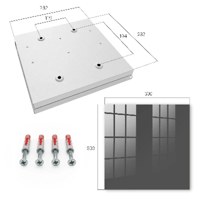 Dark grey Wall mounted key box