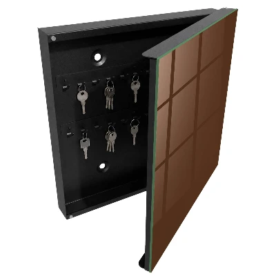 Chestnut brown Key cabinet