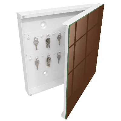 Chestnut brown Key cabinet
