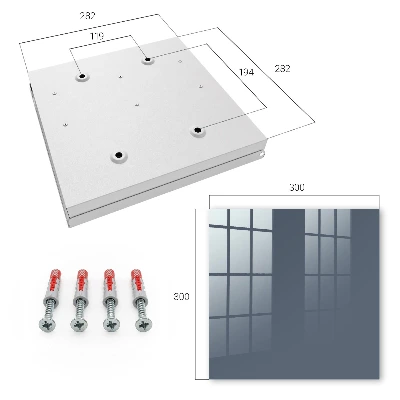 Cool grey Key box for wall