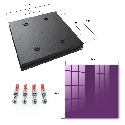 Vibrant purple Wall mounted key box