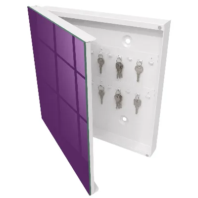 Vibrant purple Wall mounted key box