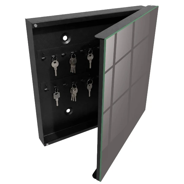 Dark grey Key box for wall