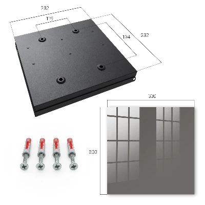 Dark grey Key box for wall