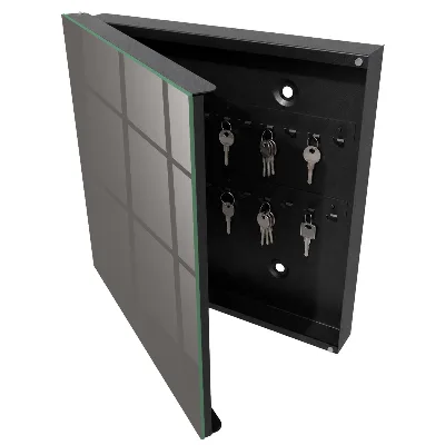 Dark grey Key box for wall