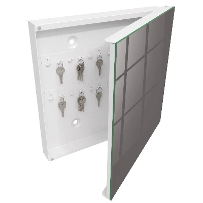 Dark grey Key box for wall
