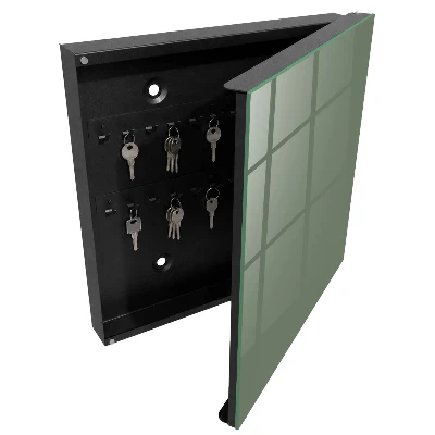 Dark sage Key box for wall