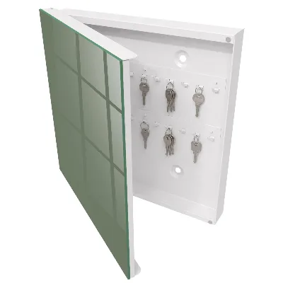 Dark sage Key box for wall