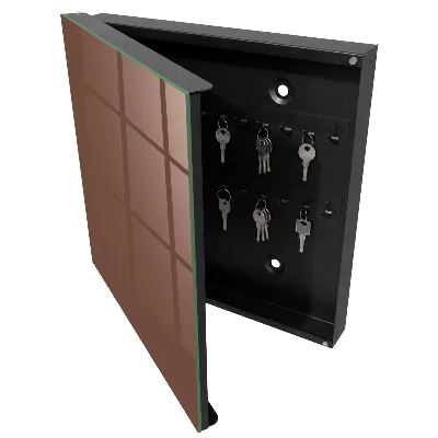 Brown color Wall mounted key box