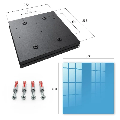 Water blue Wall mounted key box