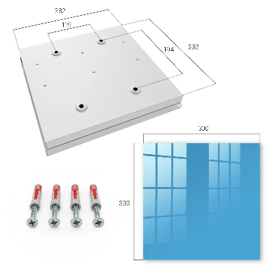 Water blue Wall mounted key box