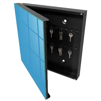 Water blue Wall mounted key box