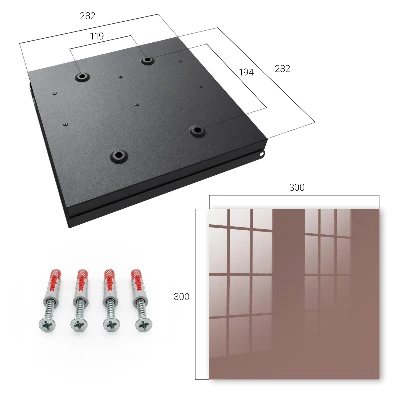 Light brown Key box for wall