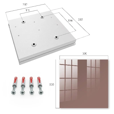 Light brown Key box for wall