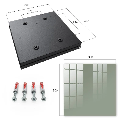 Key cabinet in sage