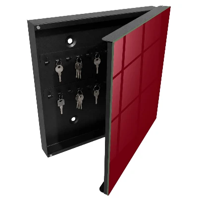Vibrant burgundy Key cabinet