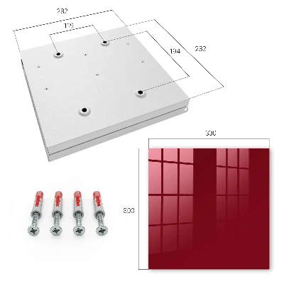 Vibrant burgundy Key cabinet