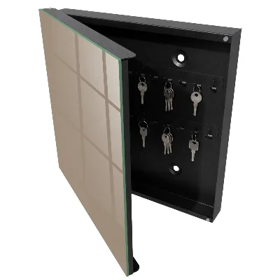 Light brown Wall mounted key box