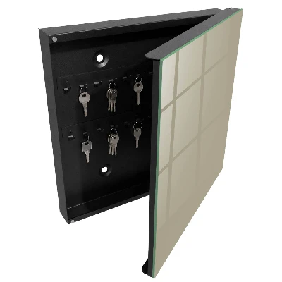 Dark cream Key box for wall
