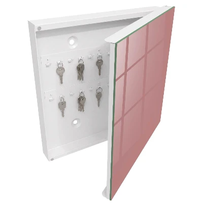 Vibrant burgundy Wall mounted key box