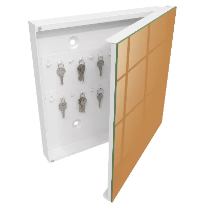 Muted orange Key cabinet