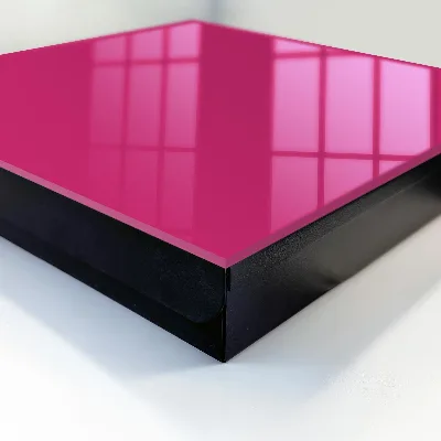 Key cabinet in intense pink