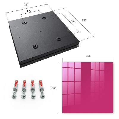 Intense pink Key cabinet