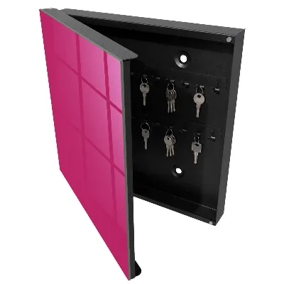 Intense pink Key cabinet