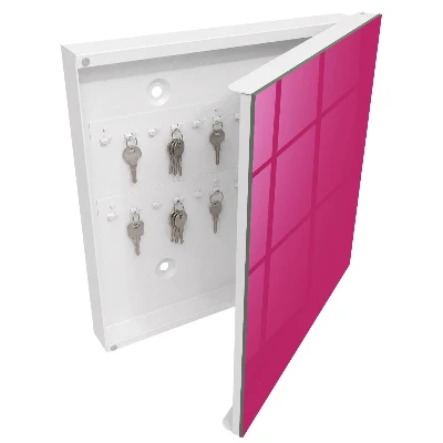 Intense pink Key cabinet