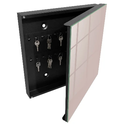 Warm muted beige Key box for wall