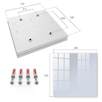 Grey blue Wall mounted key box