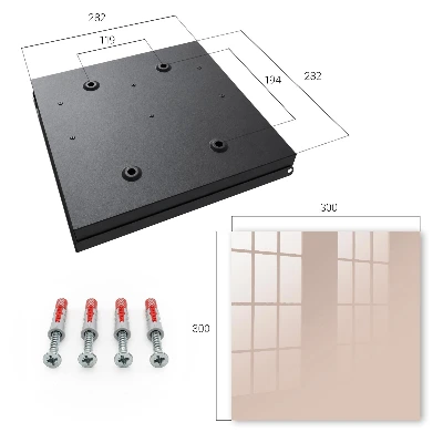 Beige pink Wall mounted key box
