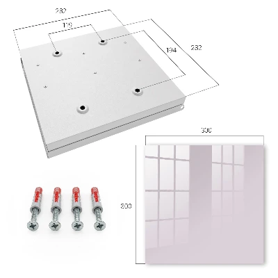Wall-mounted key box light lilac