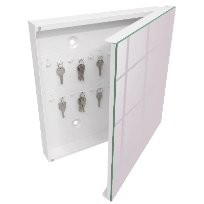 Wall-mounted key box light lilac