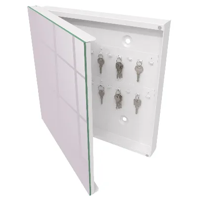 Wall-mounted key box light lilac