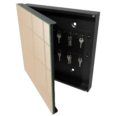 Beige orange Wall mounted key box