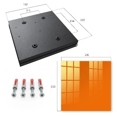 Vibrant orange Key cabinet