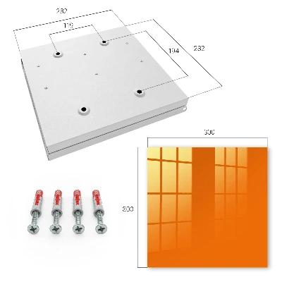 Vibrant orange Key cabinet