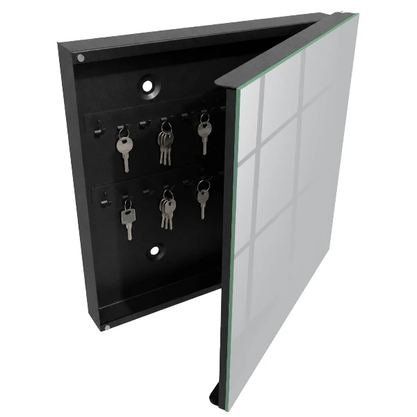 Smooth grey Wall mounted key box