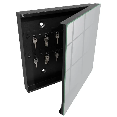 Smooth grey Wall mounted key box