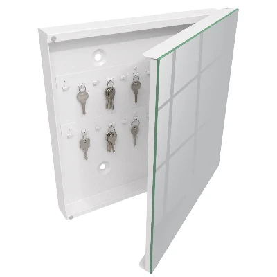 Smooth grey Wall mounted key box