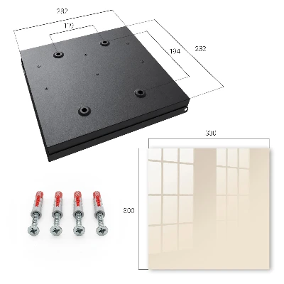 Cream Key box for wall