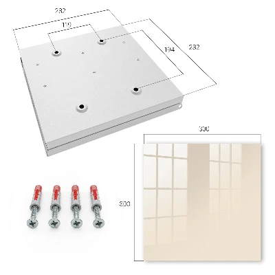 Cream Key box for wall