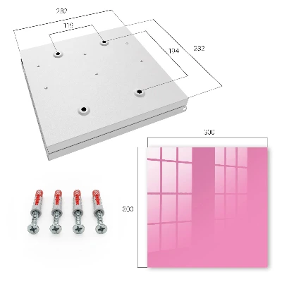 Cool pink Wall mounted key box