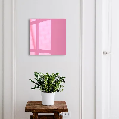 Wall mounted key box in cool pink