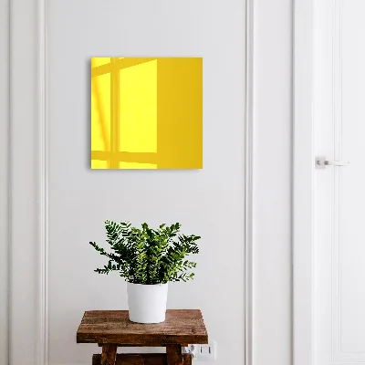 Intense yellow Key box for wall