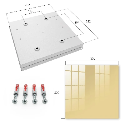 Beige-yellow Wall mounted key box