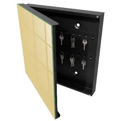Beige-yellow Wall mounted key box