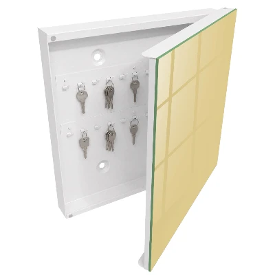 Beige-yellow Wall mounted key box